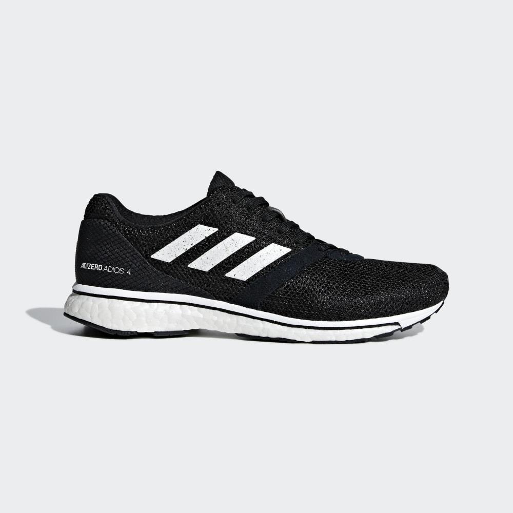 Adidas Women's Adizero Adios 4 Running Shoes Black/White/Black Ireland B37377